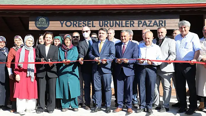 Develi yöresel ürünler pazarı hizmete açıldı