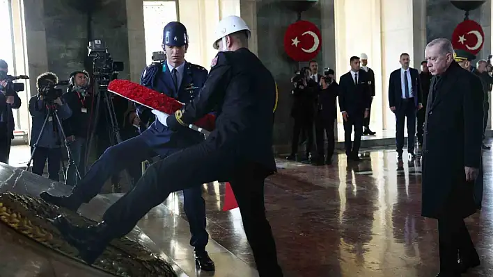 Erdoğan, Atatürk'ün 86. vefat yıldönümünde Anıtkabir'de törene katıldı