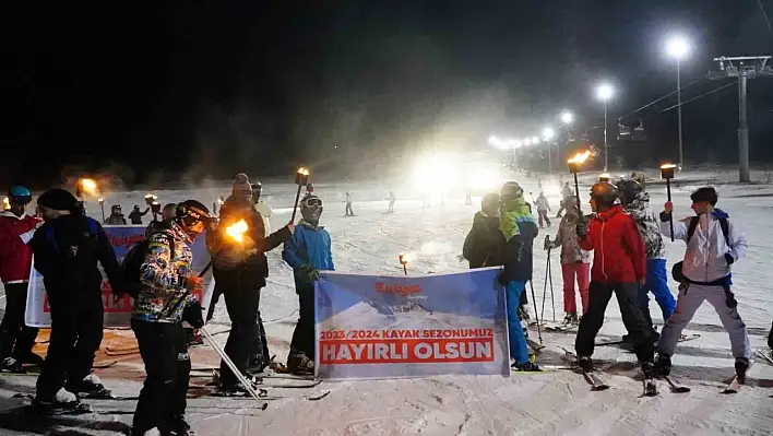 Erciyes'te yeni yıla muhteşem giriş