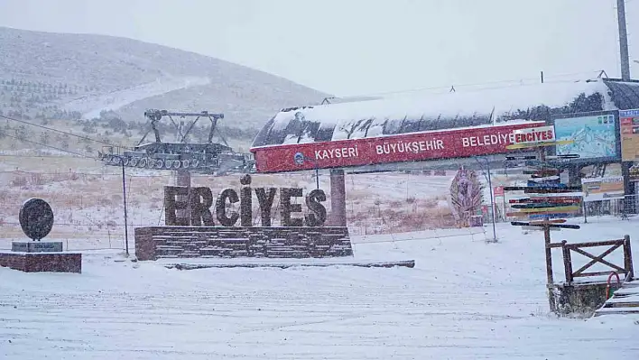 Erciyes'te donduran görüntü...