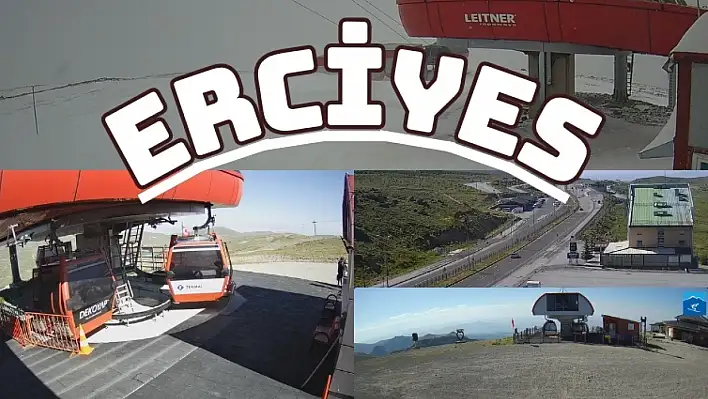 Erciyes'te kar yok ama huzur var: Teleferikle zirveye yolculuk sürüyor!