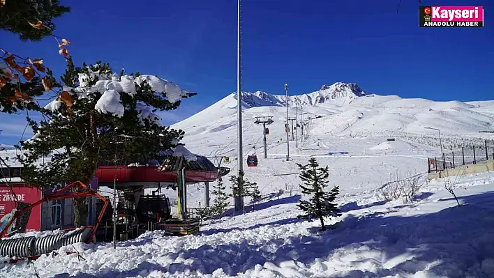 Erciyes'te kış manzarası