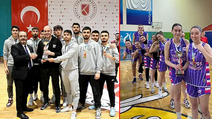 ERÜ basketbol takımlarından büyük başarı!