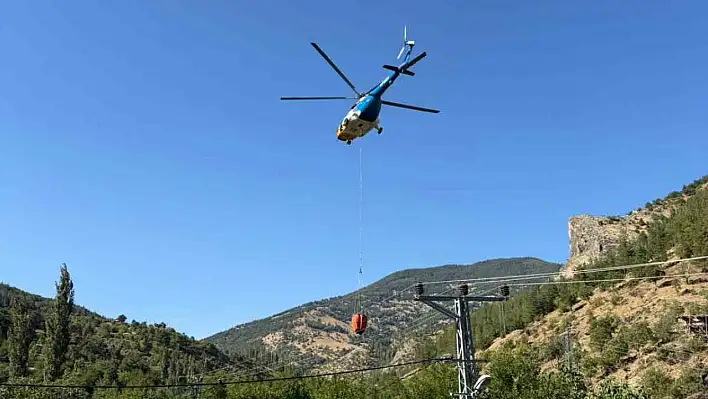 Yangın ormana sıçramadan söndürüldü!