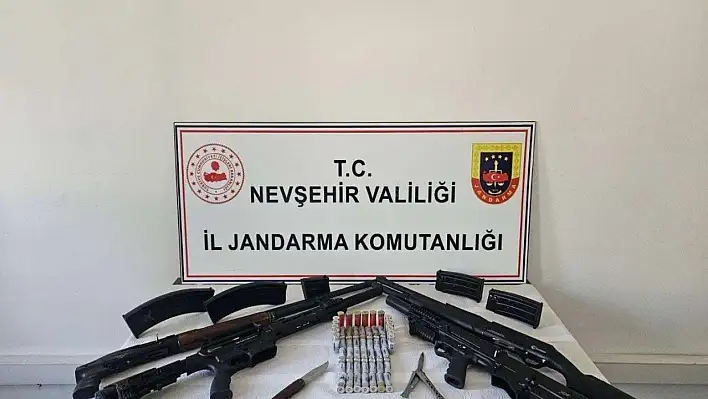 Nevşehir'de ruhsatsız silah operasyonu: 2 kişi gözaltında