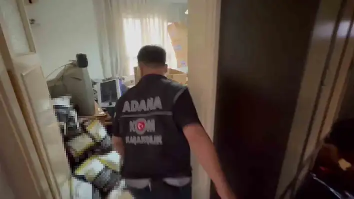 Adana'da kaçak sigara operasyonu: Milyonlarca makaron ele geçirildi!