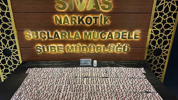 Sivas'ta 795 adet uyuşturucu hap ele geçirildi!