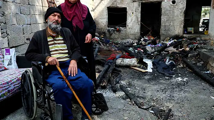 Yangını gördü, kaçamadı...