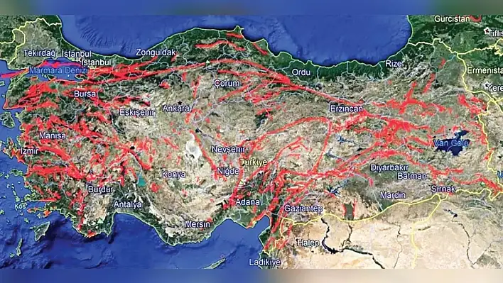 Fay hattı haritası değişti: Kayseri deprem riski taşıyor!