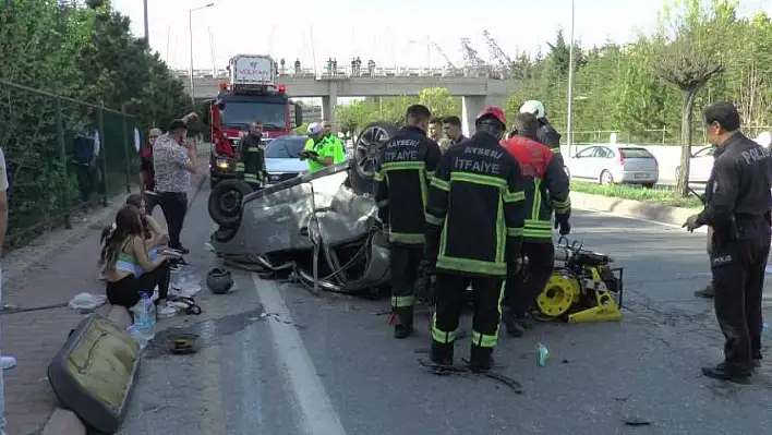 Talas'taki feci kaza can aldı