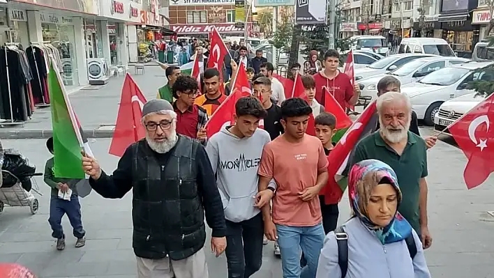 Kayseri'den Filistin'e yürüyen gruba katılımlar artıyor