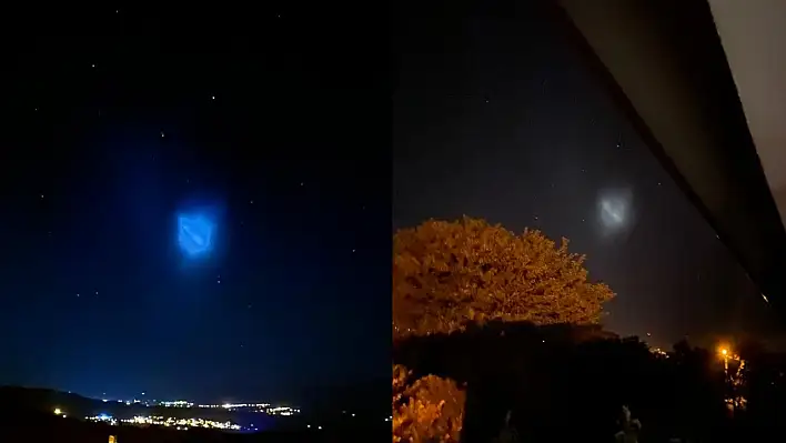 Gökyüzünde gizemli mavi Işık, o diziyi hatırlattı!