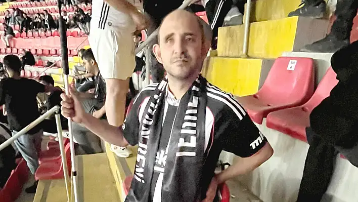 Görme Engelli Beşiktaş taraftarı Umut Yolcu, Kayseri'de umut dolu mesajlar verdi!