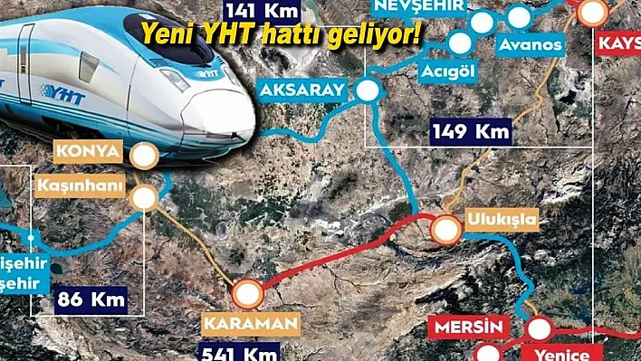 Hızlı tren geliyor - Kayseri Antalya arası 2 saat 45 dakikaya düşecek!