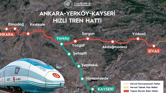 Hızlı tren Kayseri'ye gelirse…