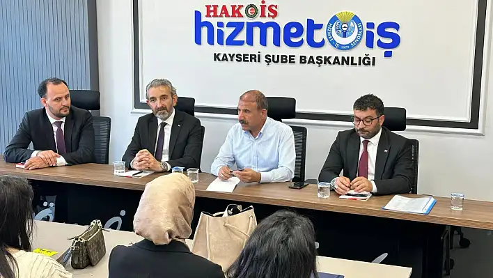 HİZMET-İŞ Sendikası Genel Başkan Yardımcısı Celal Yıldız, Kayseri Şube Temsilciler Meclisi Toplantısına katıldı