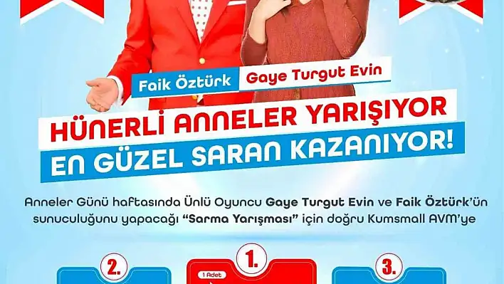 Anneler güzel yaprak sarmak için yarışıyor