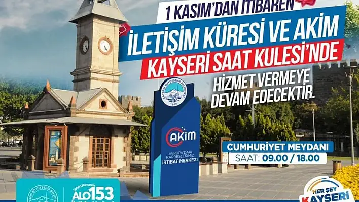 İletişim Küresi Saat Kulesi'nde Hizmet Verecek