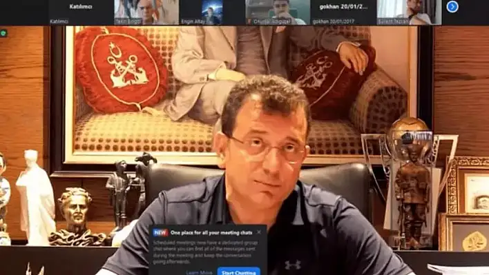 İmamoğlu'nun eğişim toplantısının görüntüsü sosyal medyaya sızdı