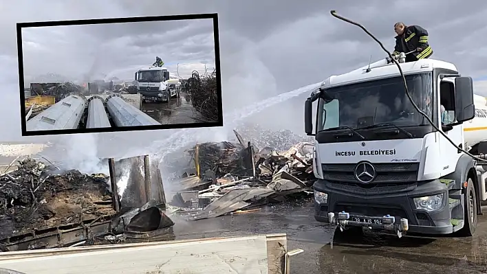 İncesu OSB'de çıkan yangın kontrol altına alındı!