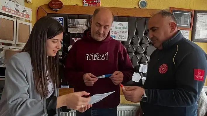 İncesu sağlık müdürü sahaya indi – Kit dağıttı