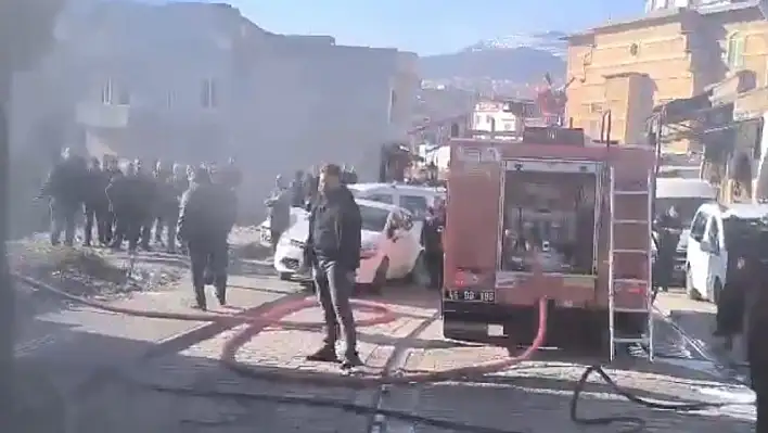 İş yerinde yangın çıktı