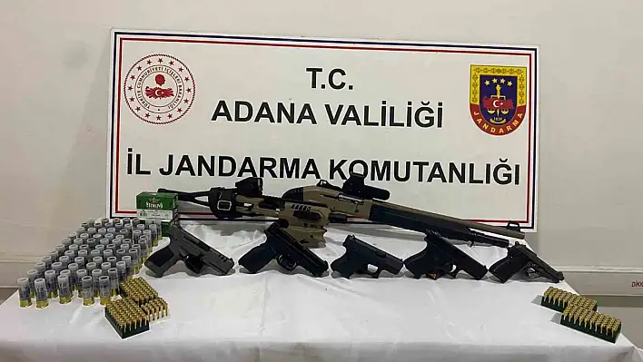 Adana'da durdurulan araçtan cephanelik çıktı!