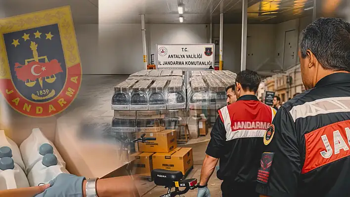 Jandarma'dan kaçak alkol operasyonu!