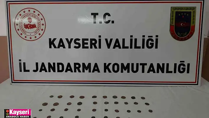 Satışa hazır 40 adet sikke ele geçirildi