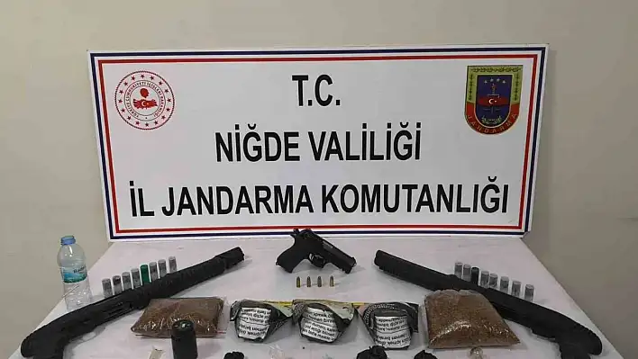 Niğde'de uyuşturucu ve silah operasyonu!