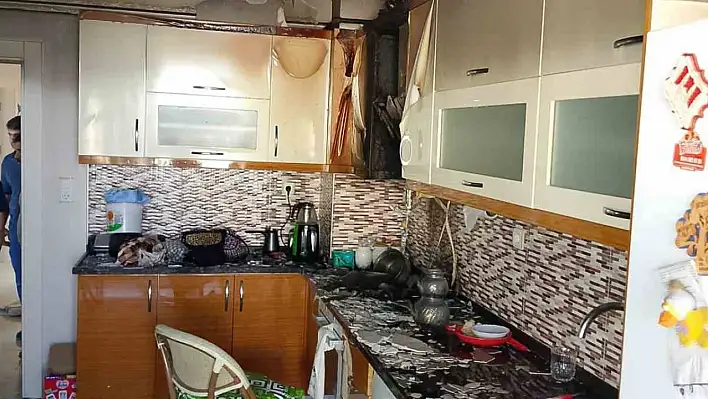 Kahramanmaraş'ta konut yangını