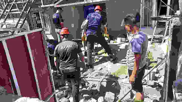 Kahramanmaraş'ta inşaatta göçük: 1 ölü,2 yaralı