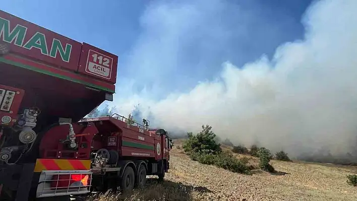 Kahramanmaraş'ta Korkutan Yangın