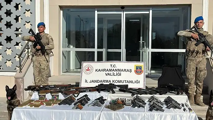 Kahramanmaraş'ta silah ve mühimmat kaçakçılığına çok sayıda tutuklama