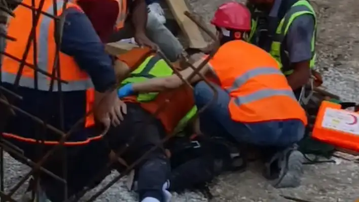 İnşaatta görünmez kaza: 2 işçi yaralandı