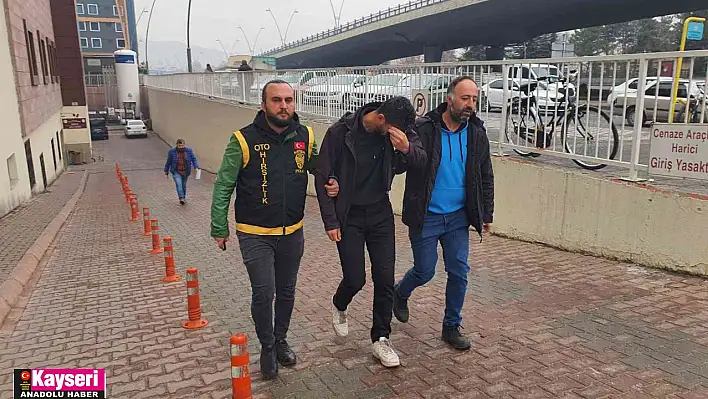 Kamyonetleri çalıp parçalayan zanlı yakalandı