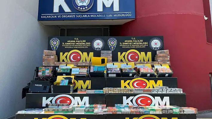 Kargoyla gelen makinelerinden kaçak sigaralar çıktı