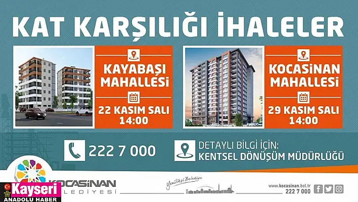 Başkan Çolakbayrakdar Kayabaşı için kentsel dönüşüm müjdesi verdi