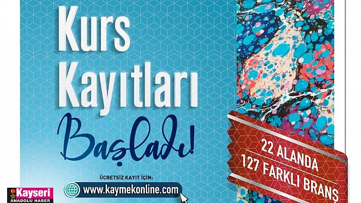 KAYMEK'in 2. dönem kurs kayıtlarına ilk saatlerden yoğun ilgi