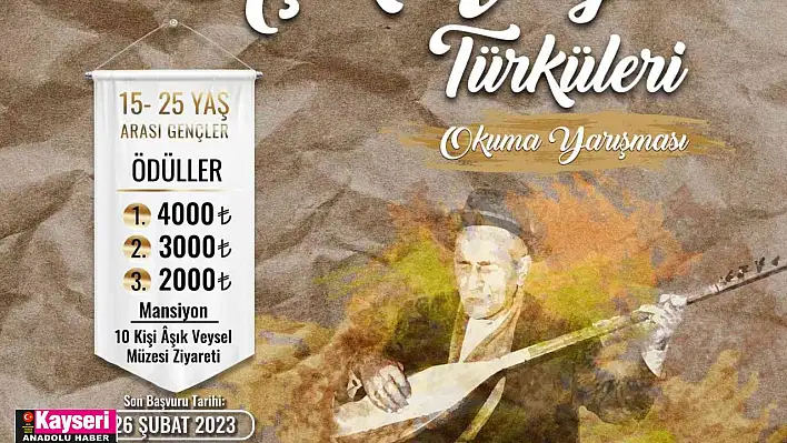 KAYMEK'ten Aşık Veysel türkülerini okuma yarışması