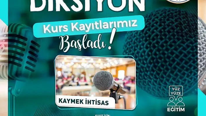 Diksiyon kursu başlıyor!