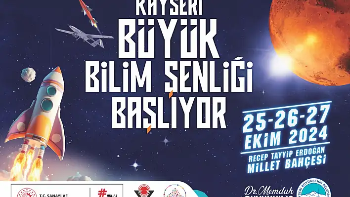 Kayseri 6'ncı bilim şenliği için geri sayım başladı!