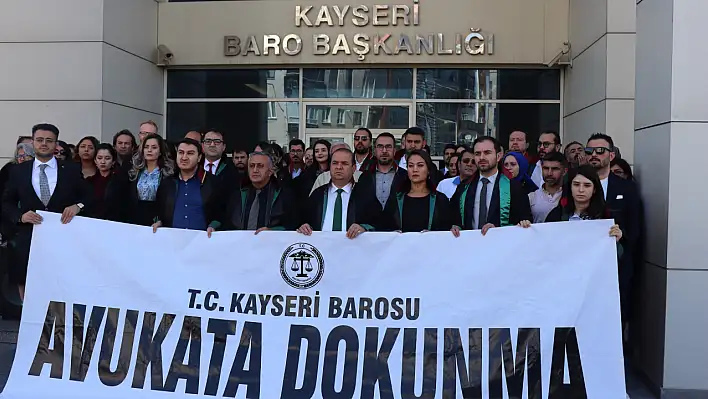 Kayseri Barosu eylem yaptı!