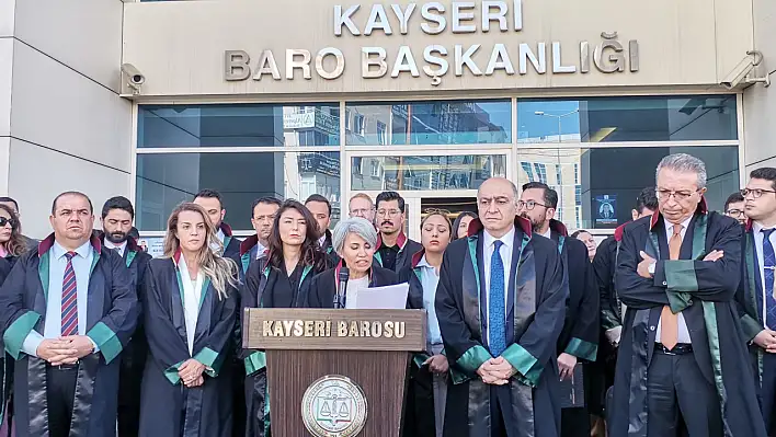 Kayseri Barosu'ndan kadına şiddete tepki!