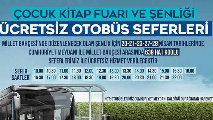 Kayseri Büyükşehir Belediyesi ücretsiz otobüs seferleri düzenleyecek