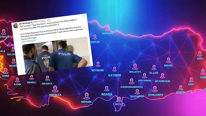 Kayseri dahil 36 il merkezli dev operasyon: Yasa dışı bahise darbe!