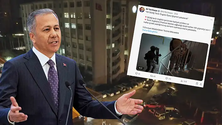 Kayseri dahil çok sayıda ilde DAEŞ operasyonu: Bakan Yerlikaya duyurdu!