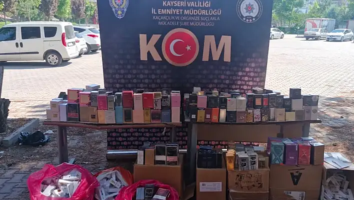 Kayseri'de 'kaçak parfüm' operasyonunda 2 kişi gözaltına alındı!