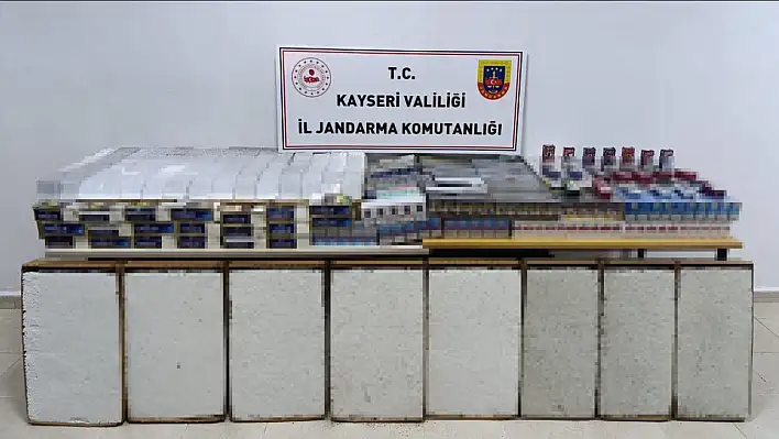 Jandarma, Kayseri'de kaçak sigara depolarına baskın yaptı!