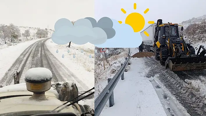 Kayseri'de 15 araç sahaya indi: Yollar açılıyor! Kar yağışı devam edecek mi?